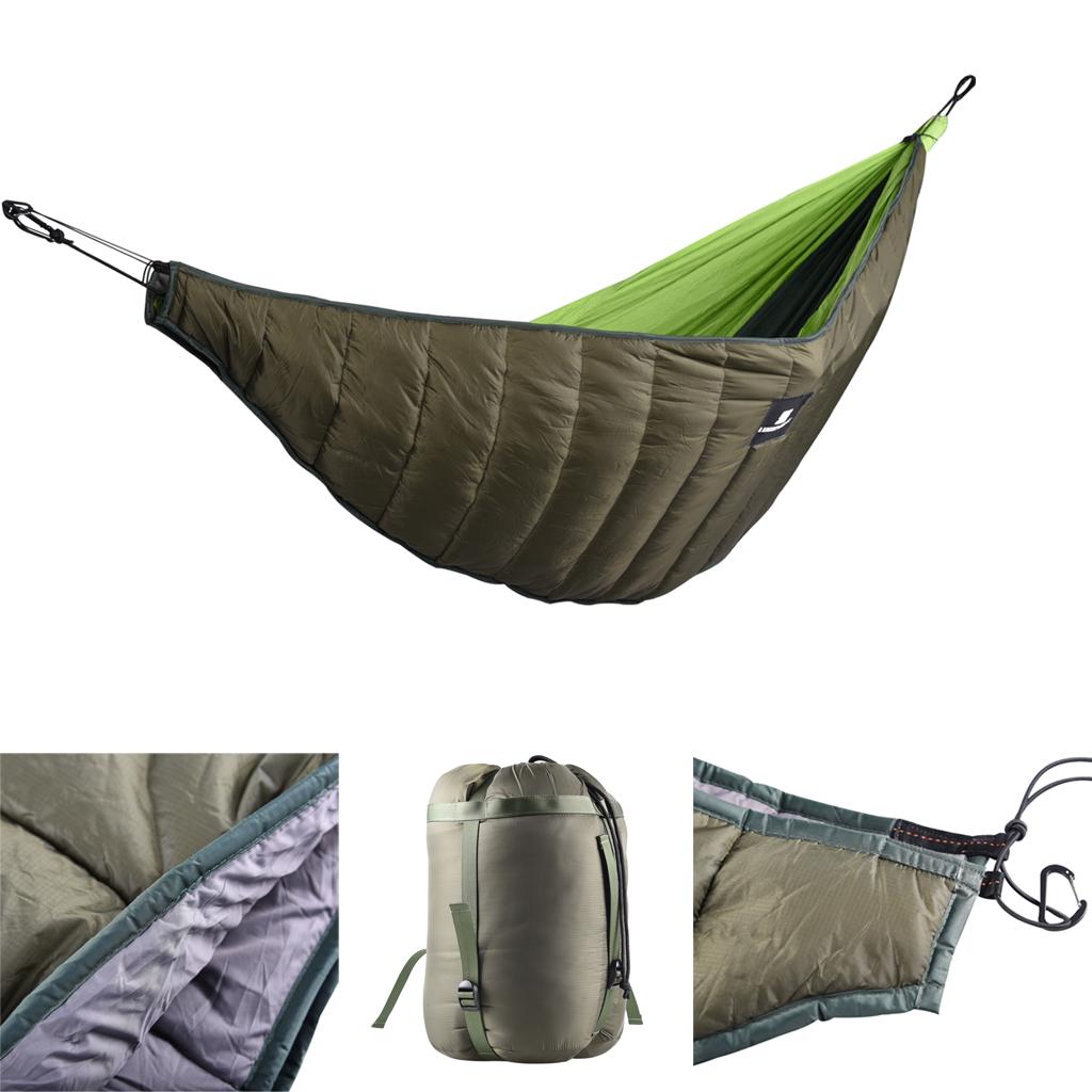 Outdoor Adventure Degree - ผ้าห่มใต้เปลญวนแบบพกพาสำหรับกลางแจ้ง 0 องศา ถุงนอนแบบพกพาสำหรับตั้งแคมป์ เดินป่า และผจญภัย