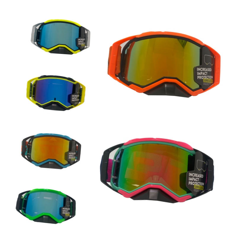 Outdoor Adventure And Sports - แว่นตาป้องกันสำหรับกีฬาแบบปรับได้ ป้องกันฝุ่นและลม สำหรับการขี่จักรยานออฟโรดและการผจญภัยบนสกี