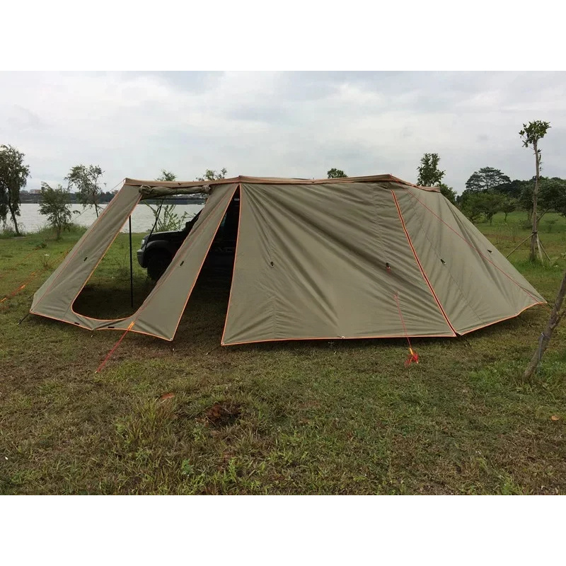 Outdoor Adventure Degree - กันสาดข้างรถแบบตั้งพื้น 270 องศา คุณภาพสูง กันน้ำ สำหรับการตั้งแคมป์กลางแจ้งและการผจญภัย