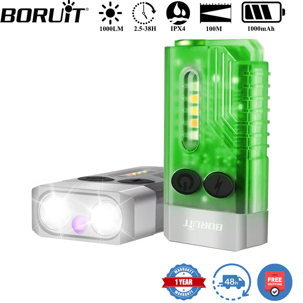 Outdoor Adventure Camp - ไฟฉายพวงกุญแจ BORUiT V10 แบบ UV LED