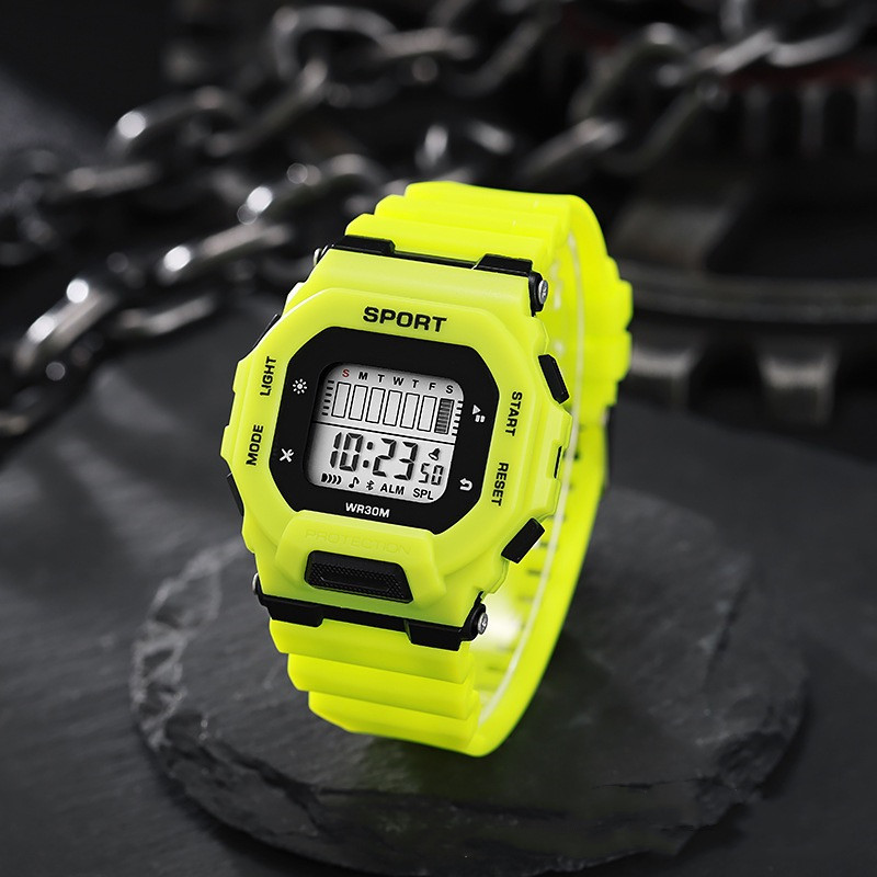 Outdoor Adventure And Sports - ผู้ชายกีฬานาฬิกากันน้ํา LED นาฬิกาดิจิตอลนักเรียนผจญภัยกลางแจ้งแนวโน้มมัลติฟังก์ชั่นาฬิกาอิเล็กทรอนิกส์ของขวัญ