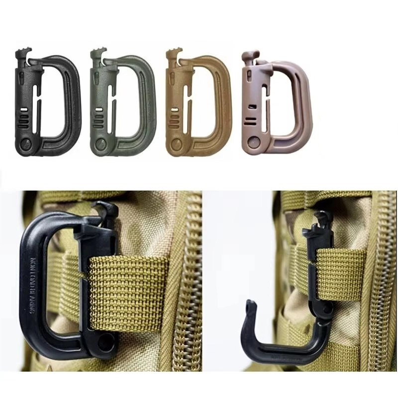 Carabiner Locking D - 2 ชิ้น ห่วงล็อค MOLLE แบบ D