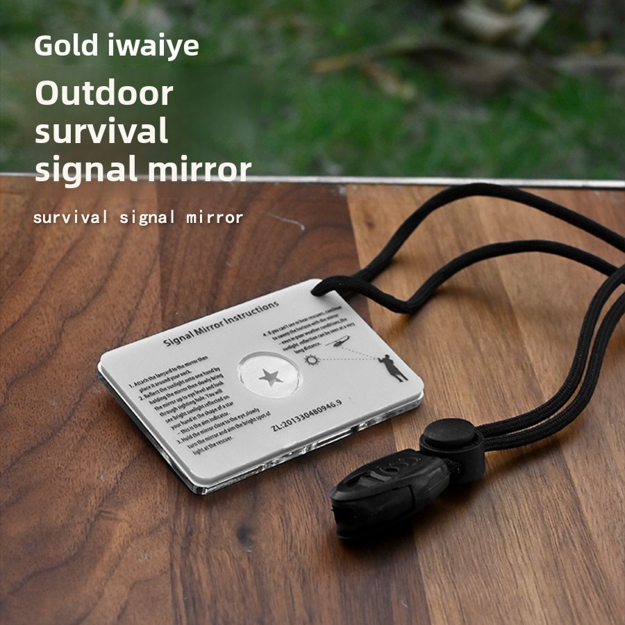 Signal Mirror Rescue - 1PCS Outdoor Kayak Survival กระจกสัญญาณ,อะคริลิคสะท้อนแสงฉุกเฉินเครื่องมือสําหรับ Wilderness