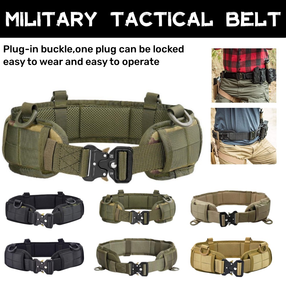 Outdoor Adventure Training - เข็มขัดคาดเอวสำหรับล่าสัตว์กลางแจ้งแบบ Molle, เข็มขัดสำหรับการฝึกซ้อมกลางแจ้งแบบ Live CS และการผจญภัยปีนเขา