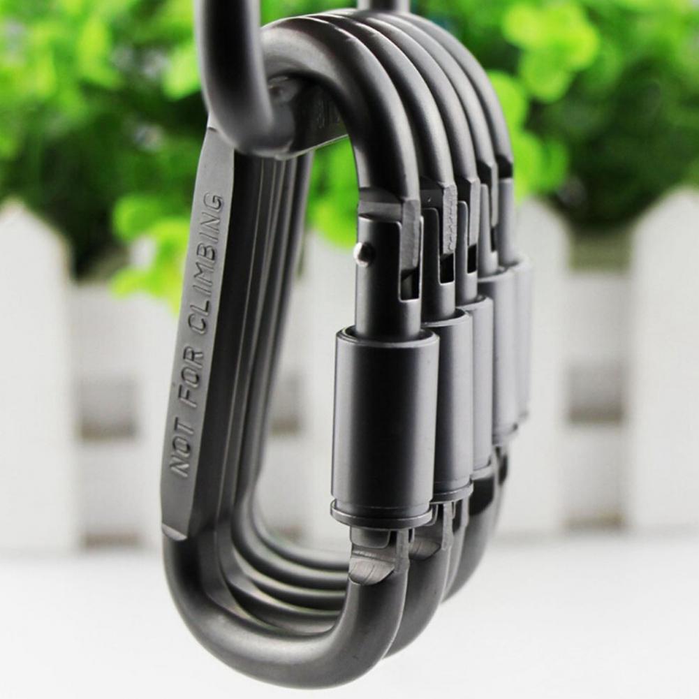 พวงกุญแจคาราบิเนอร์นิรภัย ชุดค - Carabiner Locking D บทวิจารณ์และราคา