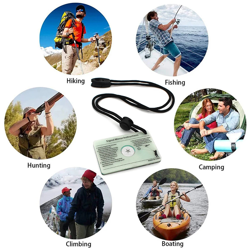 กระจกฉุกเฉินทรงสี่เหลี่ยม กระจ - Signal Mirror Rescue บทวิจารณ์และราคา