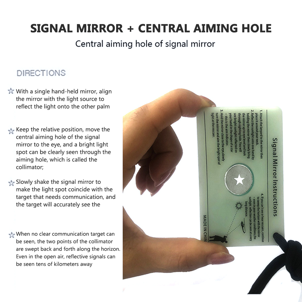 กระจกสัญญาณฉุกเฉินสำหรับเรือคา - Signal Mirror Rescue บทวิจารณ์และราคา