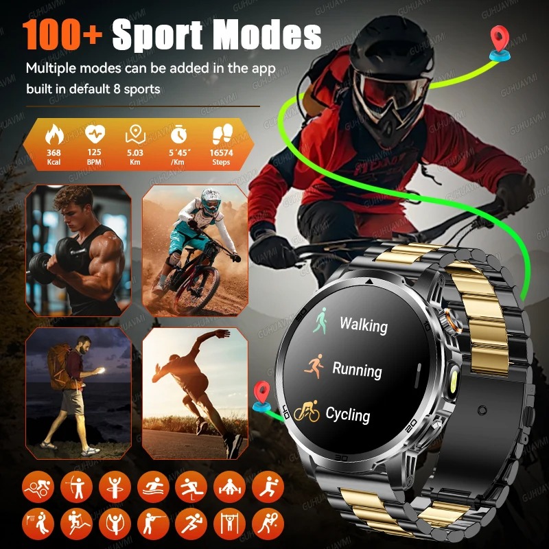 สมาร์ทวอทช์ผู้ชายรุ่นใหม่สำหรั - Outdoor Adventure And Sports บทวิจารณ์และราคา