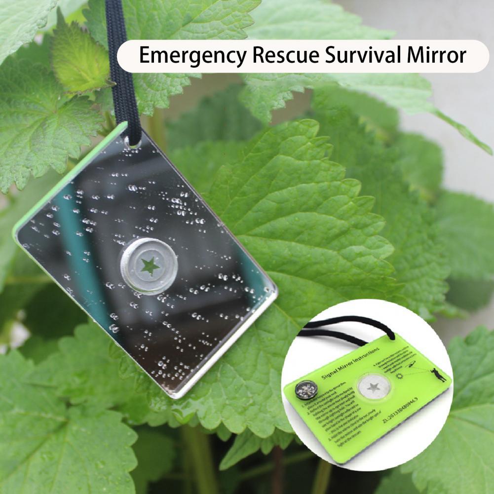 กระจกสัญญาณพร้อมเข็มทิศนกหวีดเ - Signal Mirror Rescue บทวิจารณ์และราคา