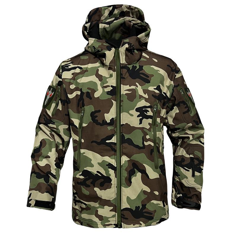 เสื้อแจ็คเก็ตกันน้ำลายพรางสำหร - Outdoor Adventure Training บทวิจารณ์และราคา