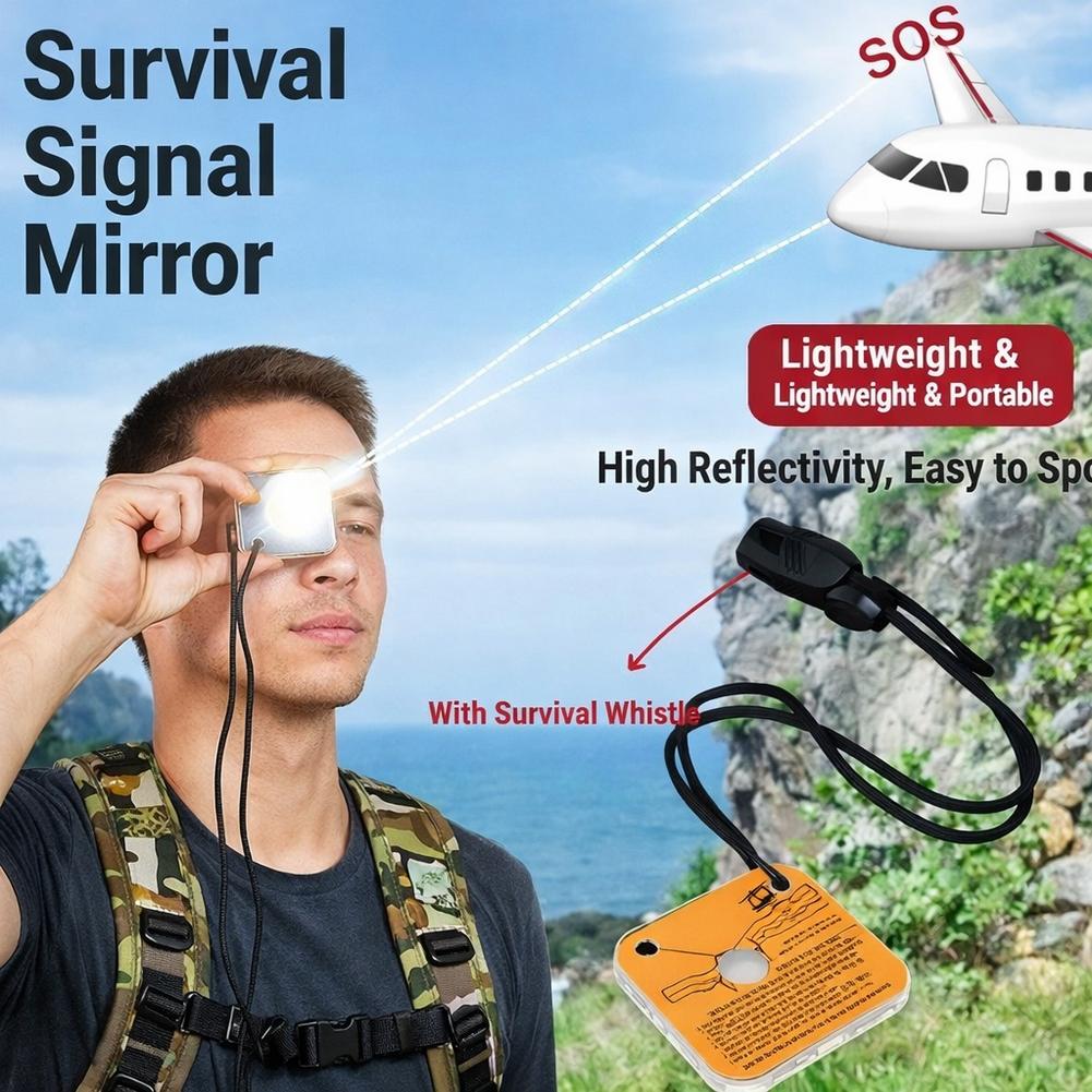 กระจกส่งสัญญาณเอาตัวรอด อะคริล - Signal Mirror Rescue บทวิจารณ์และราคา