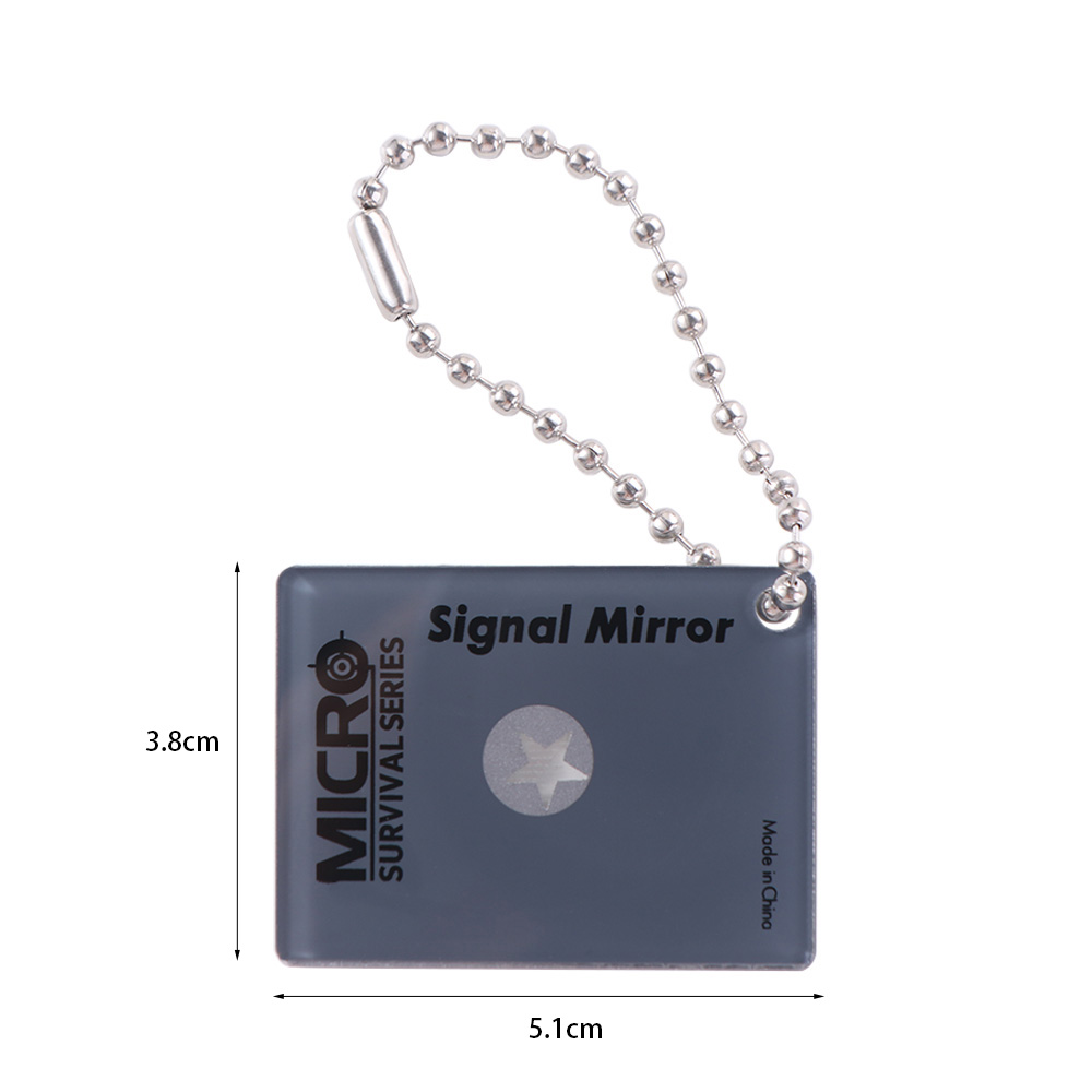 กระจกส่องสัญญาณกลางแจ้งแบบพกพา - Signal Mirror Rescue บทวิจารณ์และราคา