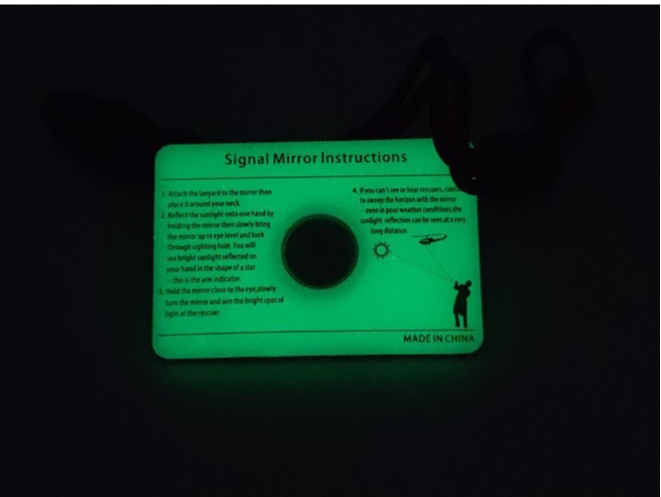 กระจกฉุกเฉินรูปสี่เหลี่ยมผืนผ้ - Signal Mirror Rescue บทวิจารณ์และราคา