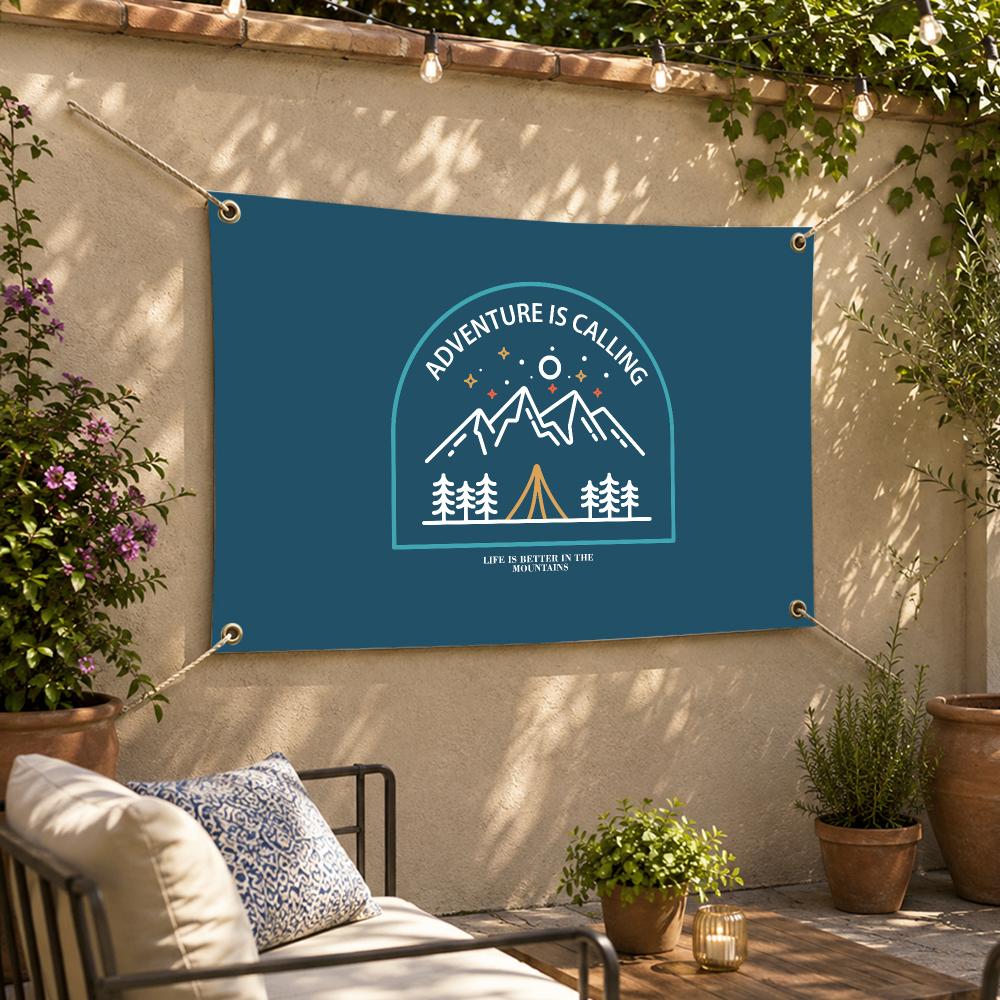 ธงโลโก้การผจญภัยกลางแจ้งสำหรับ - Outdoor Adventure Logo บทวิจารณ์และราคา