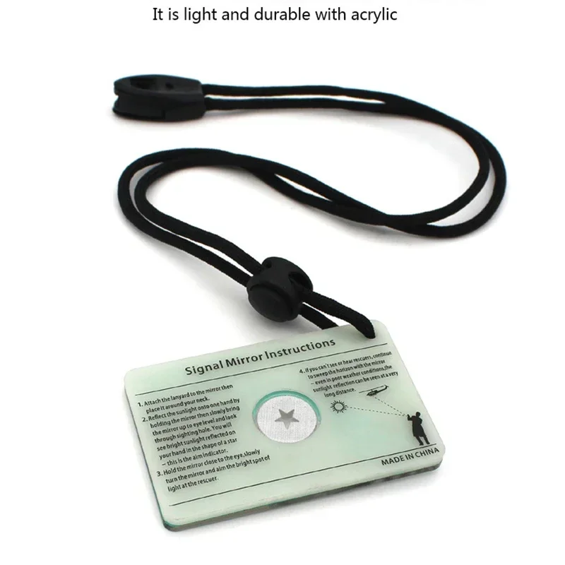 กระจกสัญญาณฉุกเฉินพร้อมนกหวีด/ - Signal Mirror Rescue บทวิจารณ์และราคา
