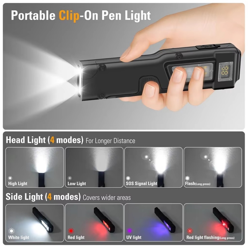 ไฟฉาย LED แบบชาร์จไฟได้ EDC บา - Outdoor Adventure Camp บทวิจารณ์และราคา