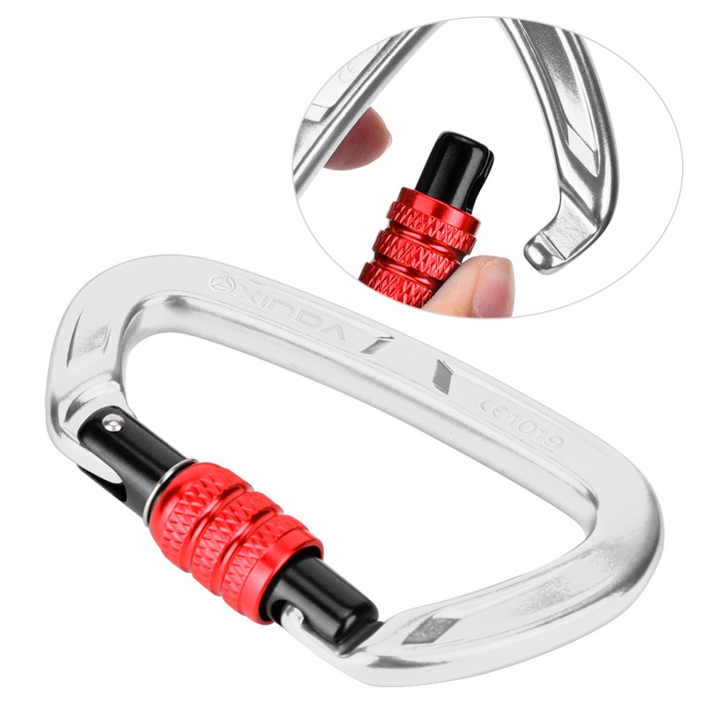 คาราบิเนอร์ล็อคแบบเกลียวรูปตัว - Carabiner Locking D บทวิจารณ์และราคา