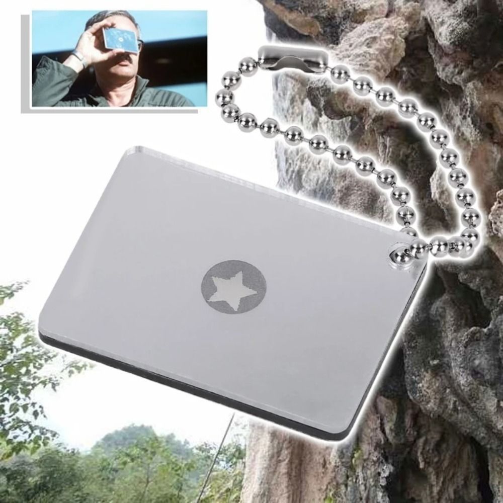 กระจกส่องสัญญาณสะท้อนแสงแบบพกพ - Signal Mirror Rescue บทวิจารณ์และราคา