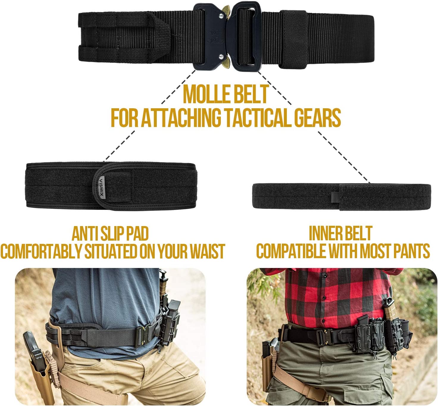 เข็มขัดคาดเอวสำหรับล่าสัตว์กลา - Outdoor Adventure Training บทวิจารณ์และราคา
